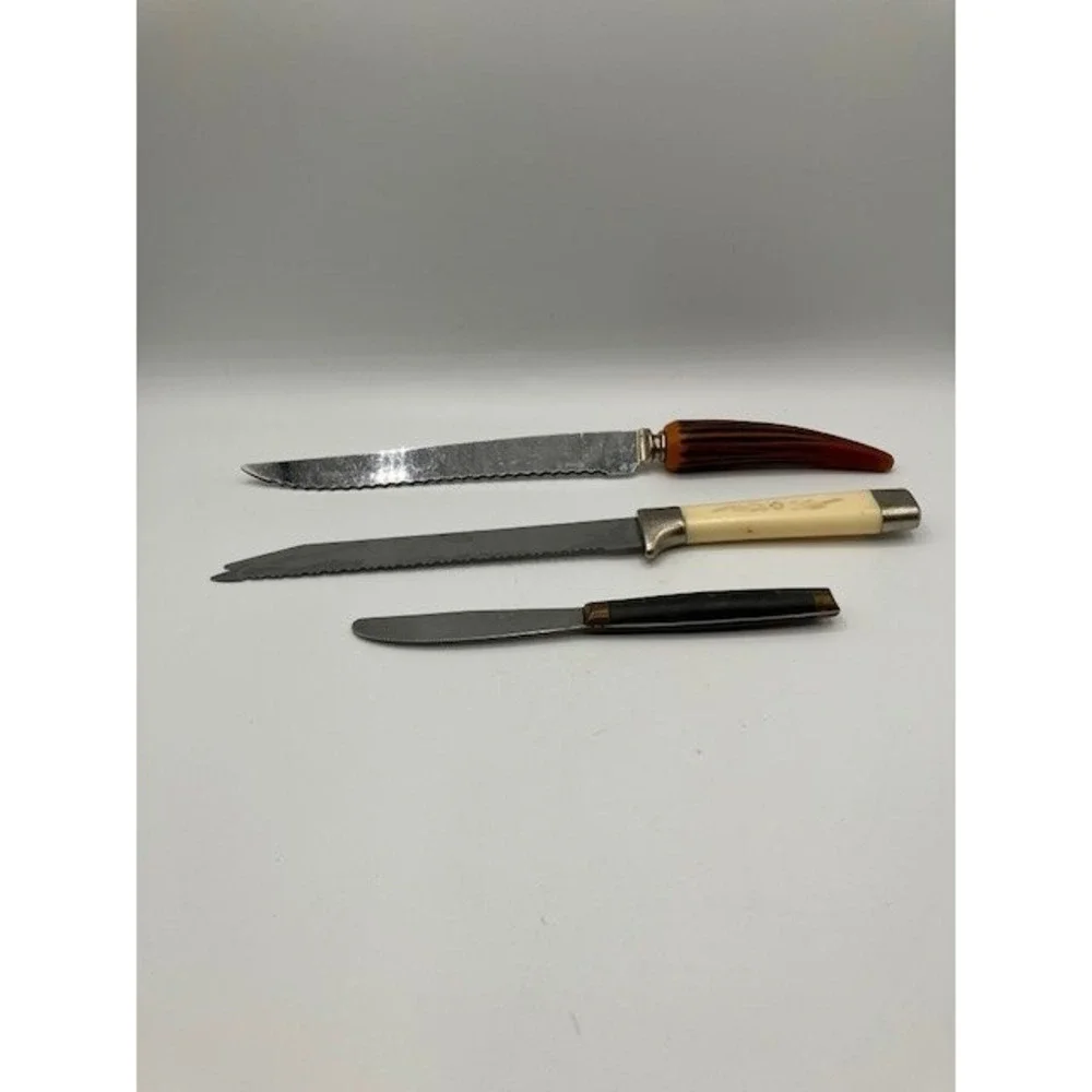 Trio of Vintage Knives Takahashi, E. Parker and Sons, Regent Sheffield.